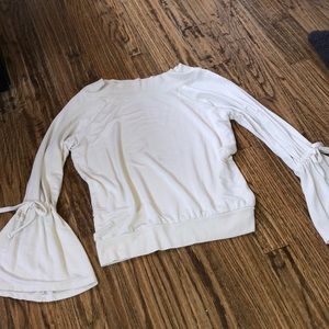 Cream Express Bell Sleeve Top